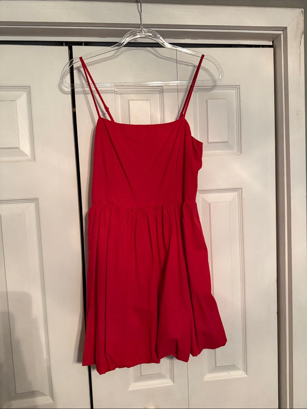 Girls' Red Spaghetti-Strap Dress